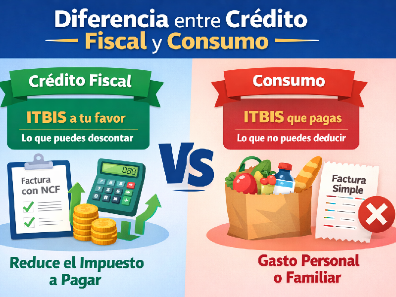 imagen-de-mostrando-la-diferencia-entre-credito fiscal-y-de-consumo-Cómo-emitir-una-factura- con-y-sin-crédito-fiscal